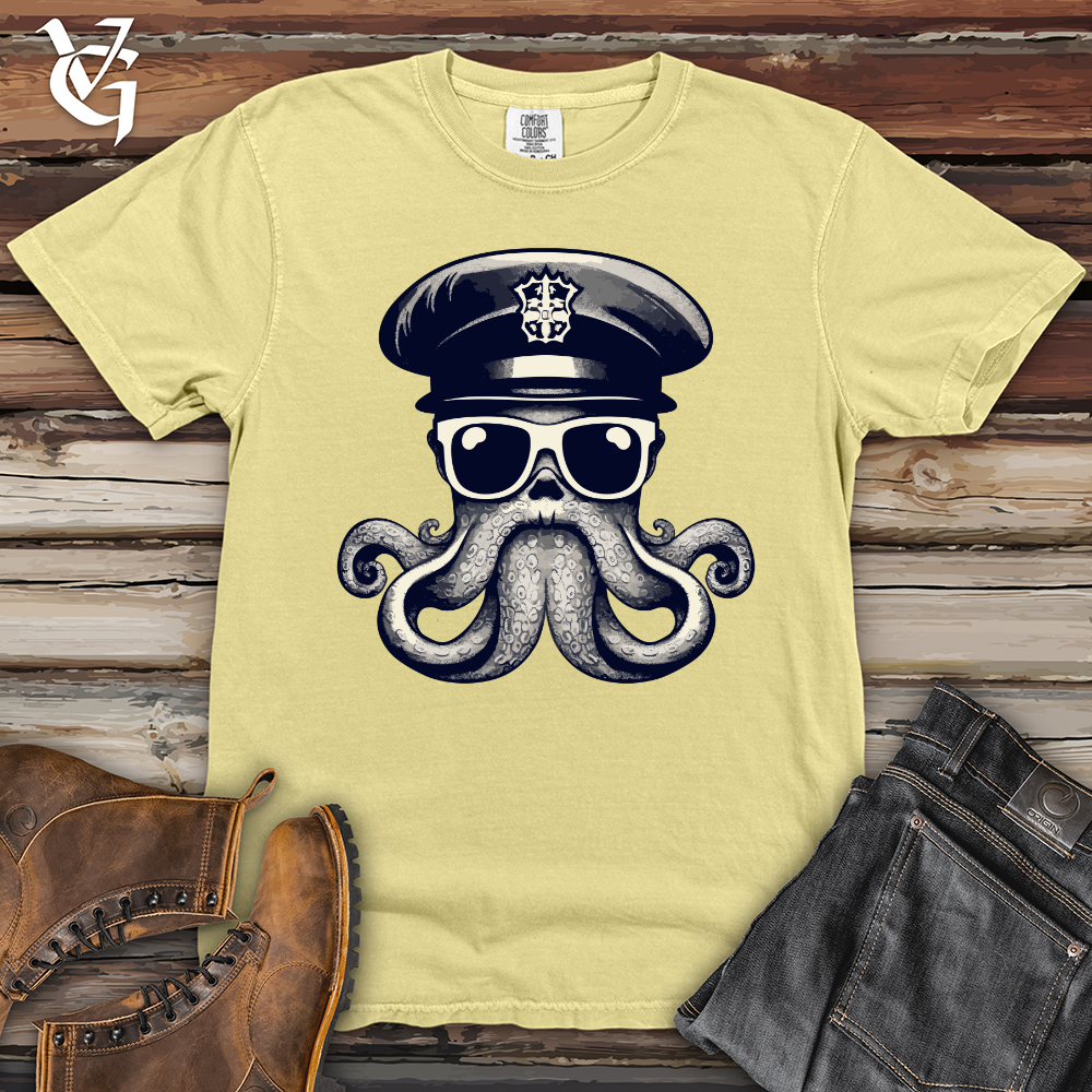 Viking Goods Octopus Officer On Duty Heavy Cotton Comfort Colors Tee Banana / L