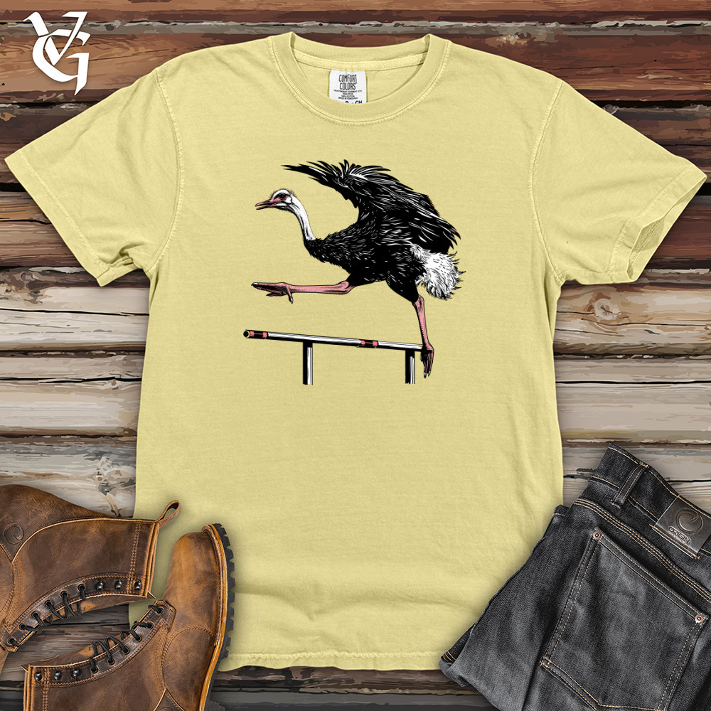 Viking Goods Ostrich Hurdle Sprint Heavy Cotton Comfort Colors Tee Banana / L