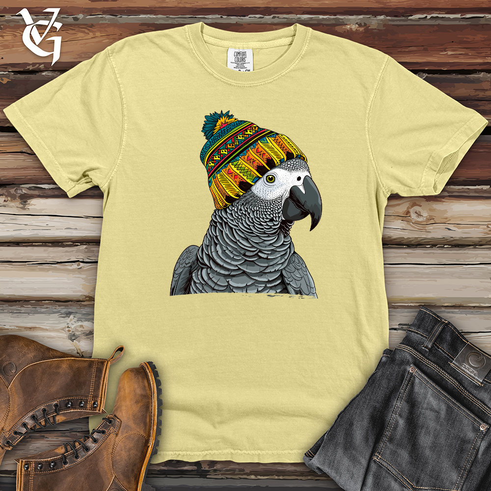 Viking Goods Parrot Beanie Look Heavy Cotton Comfort Colors Tee Banana / L