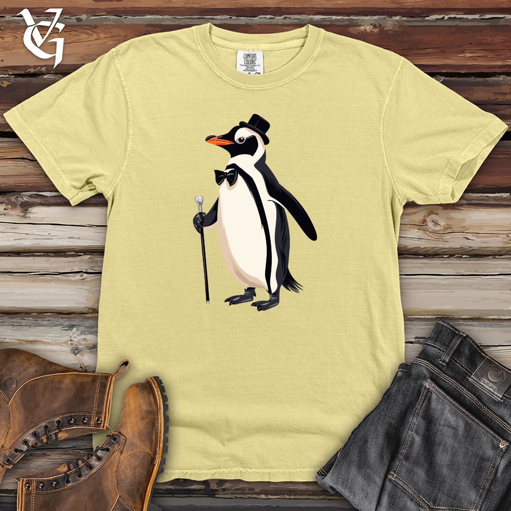 Viking Goods Penguin Gentleman Elegance Heavy Cotton Comfort Colors Tee Banana / L