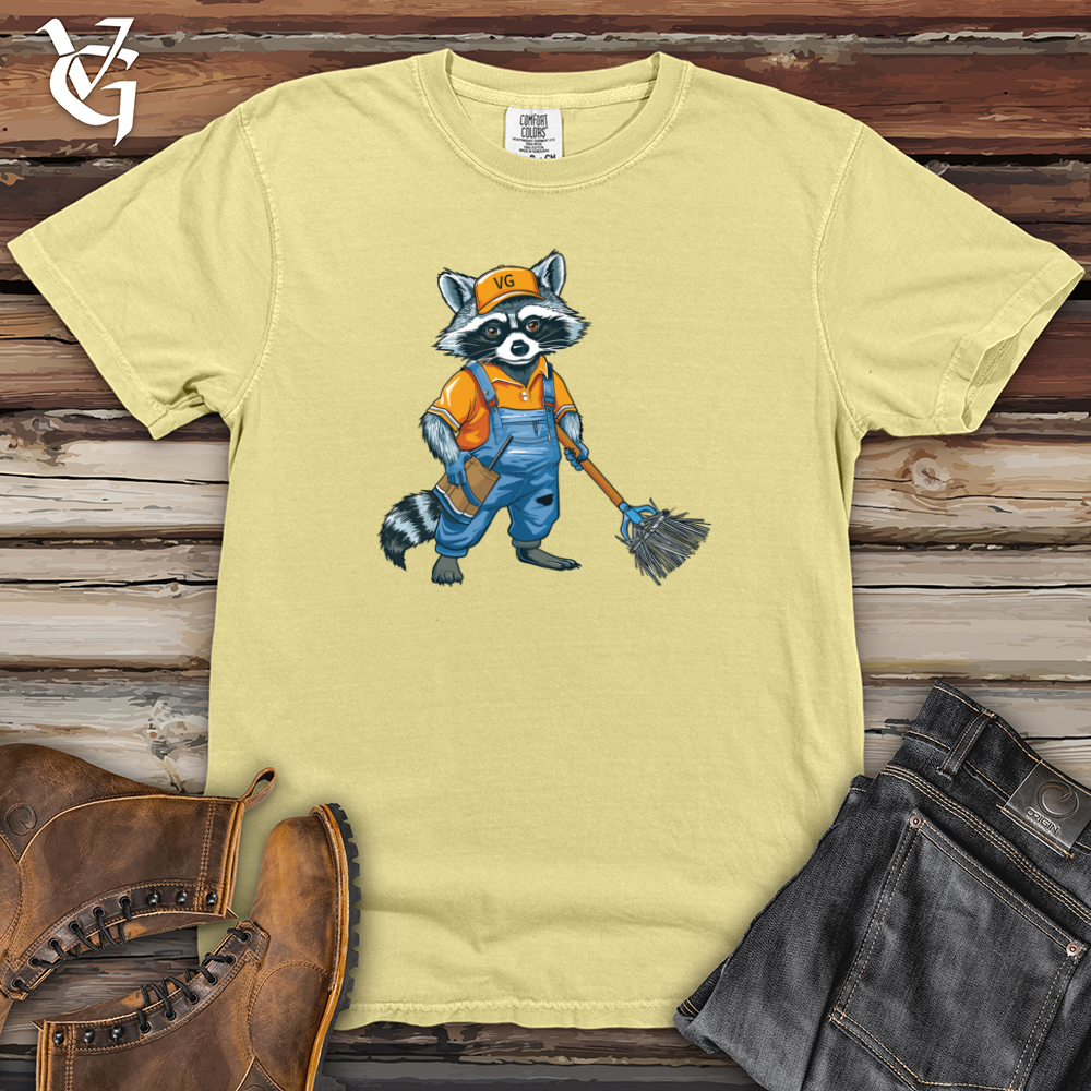 Viking Goods Raccoon Cleanup Crew Heavy Cotton Comfort Colors Tee Banana / L