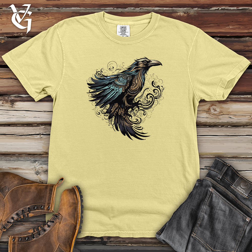 Viking Goods Raven Mystical Flight Heavy Cotton Comfort Colors Tee Banana / L