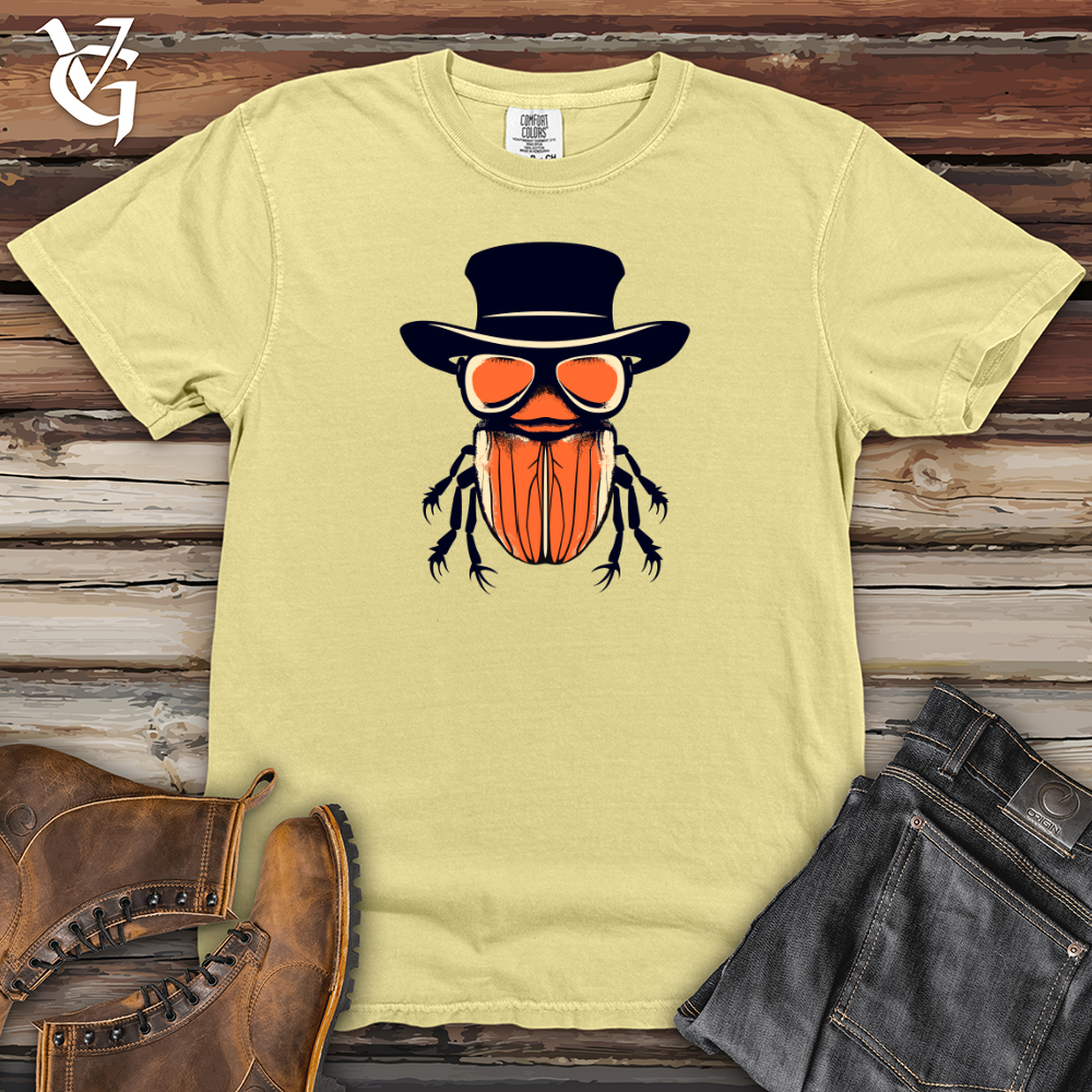 Viking Goods Retro Top Hat Beetle Heavy Cotton Comfort Colors Tee Banana / L