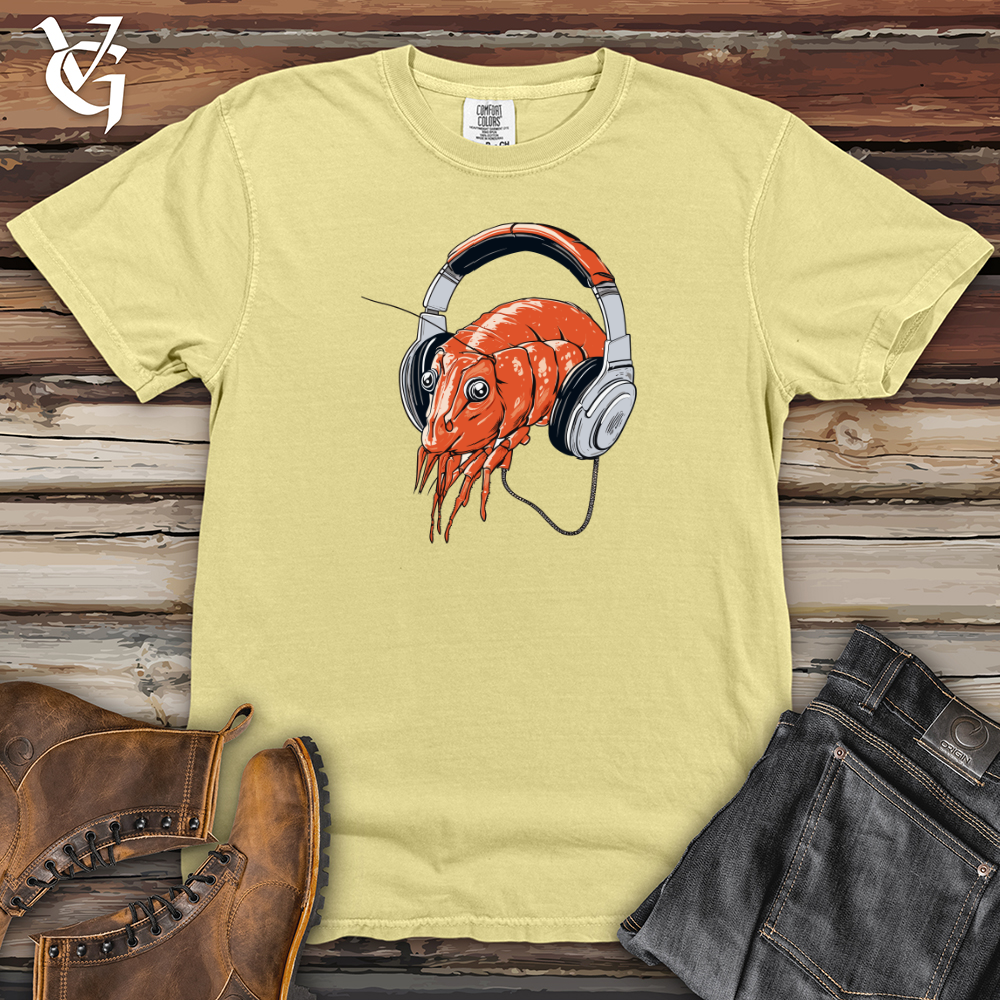 Viking Goods Shrimp Headphone Harmony Heavy Cotton Comfort Colors Tee Banana / L