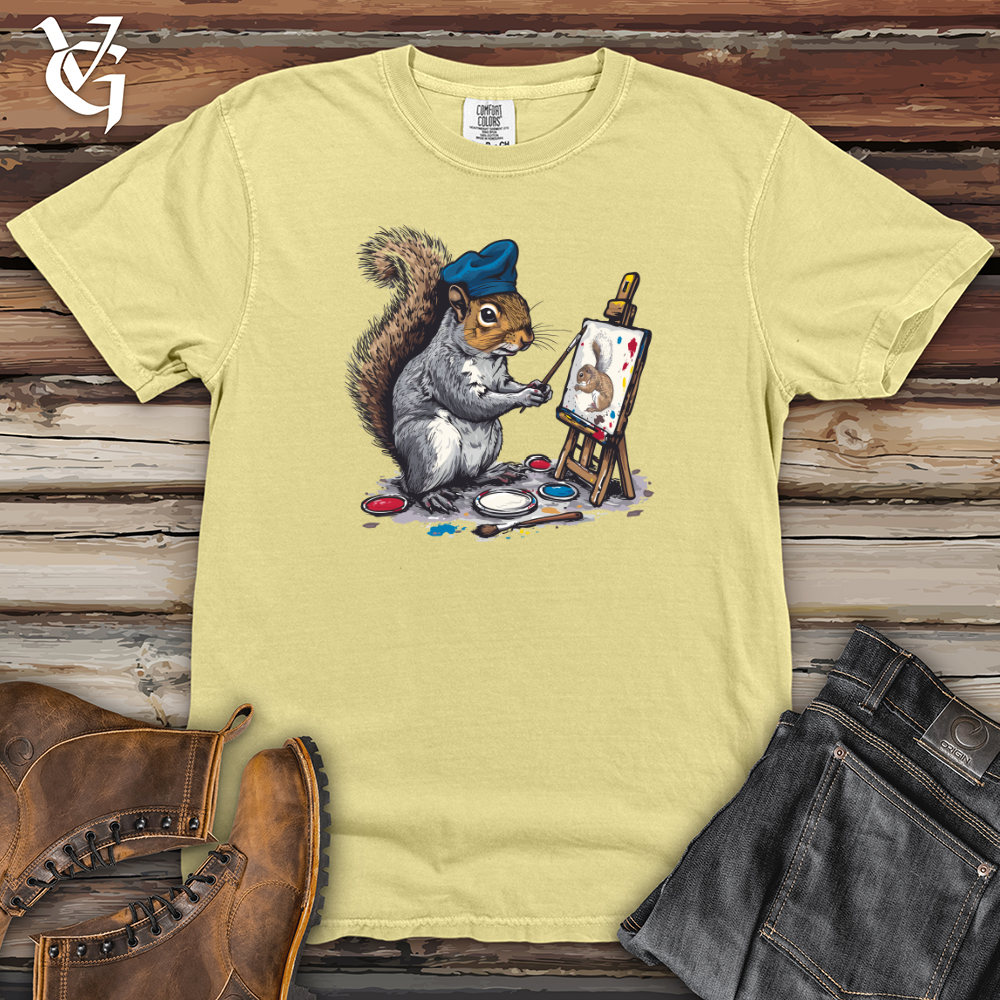 Viking Goods Squirrel Artist Masterpiece Heavy Cotton Comfort Colors Tee Banana / L