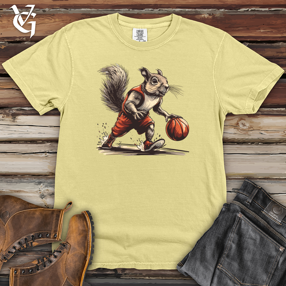 Viking Goods Squirrel Basketball Hustle Heavy Cotton Comfort Colors Tee Banana / L