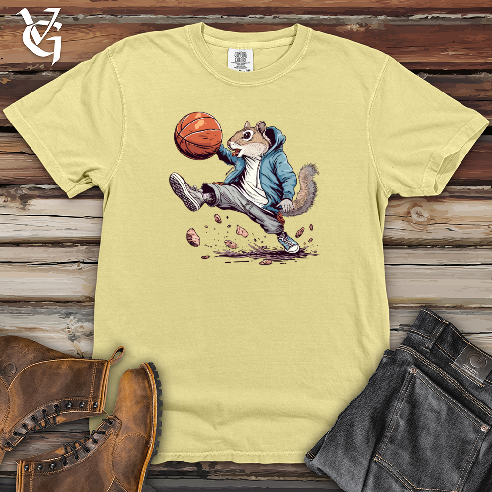 Viking Goods Squirrel Basketball Hustle Heavy Cotton Comfort Colors Tee Banana / L