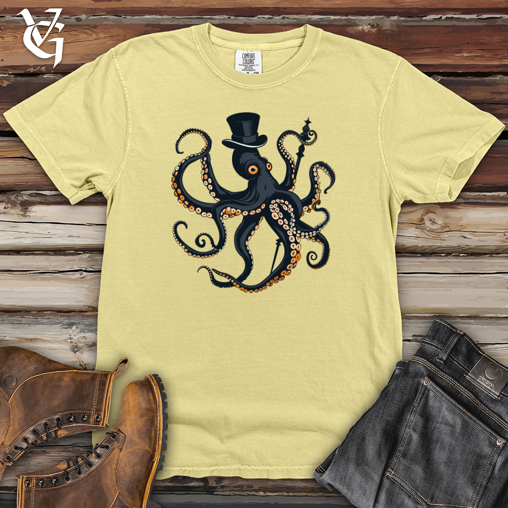 Viking Goods Tentacled Aristocrat Charmer Heavy Cotton Comfort Colors Tee Banana / L