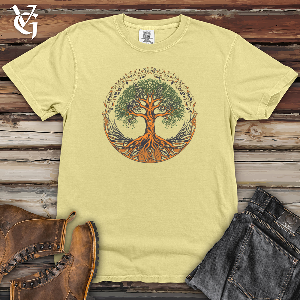 Viking Goods Tree of Harmony Heavy Cotton Comfort Colors Tee Banana / L