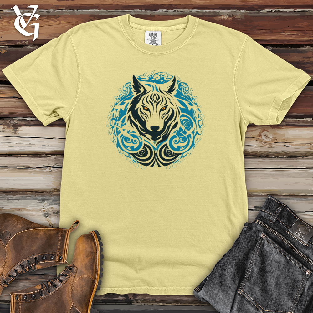 Viking Goods Tribal Wolf Essence Heavy Cotton Comfort Colors Tee Banana / L