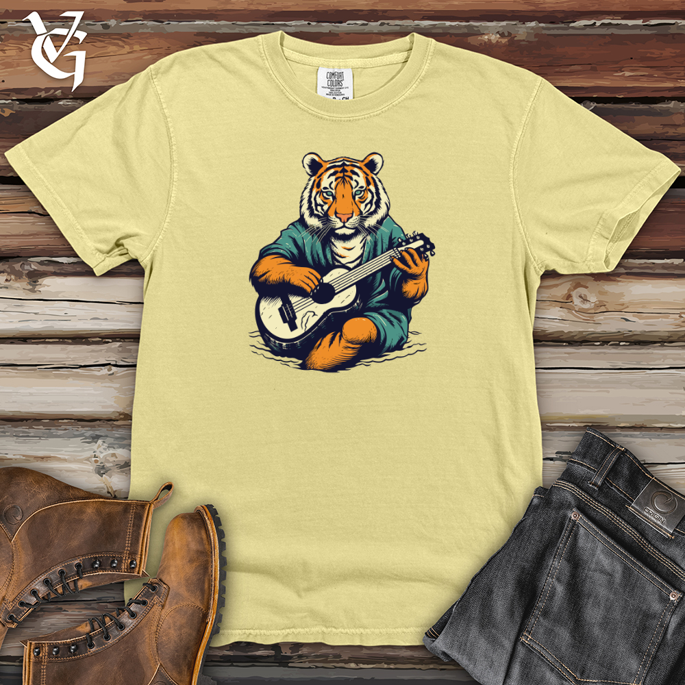 Viking Goods Ukulele Strum Tiger Heavy Cotton Comfort Colors Tee Banana / L