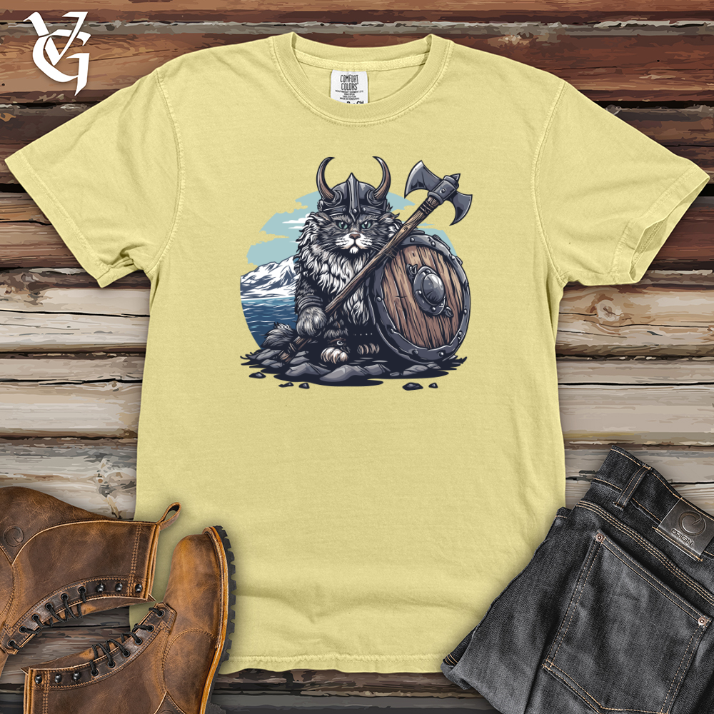 Viking Goods Viking Cat Warrior Heavy Cotton Comfort Colors Tee Banana / L