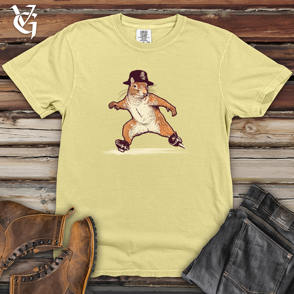 Viking Goods Vintage Skating Squirrel Heavy Cotton Comfort Colors Tee Banana / L