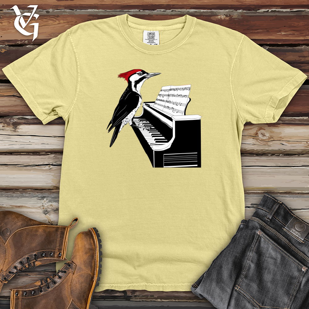 Viking Goods Woodpecker Piano Solo Heavy Cotton Comfort Colors Tee Banana / L