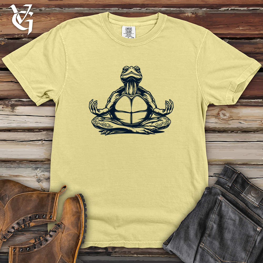 Viking Goods Zen Turtle Meditation Heavy Cotton Comfort Colors Tee Banana / L
