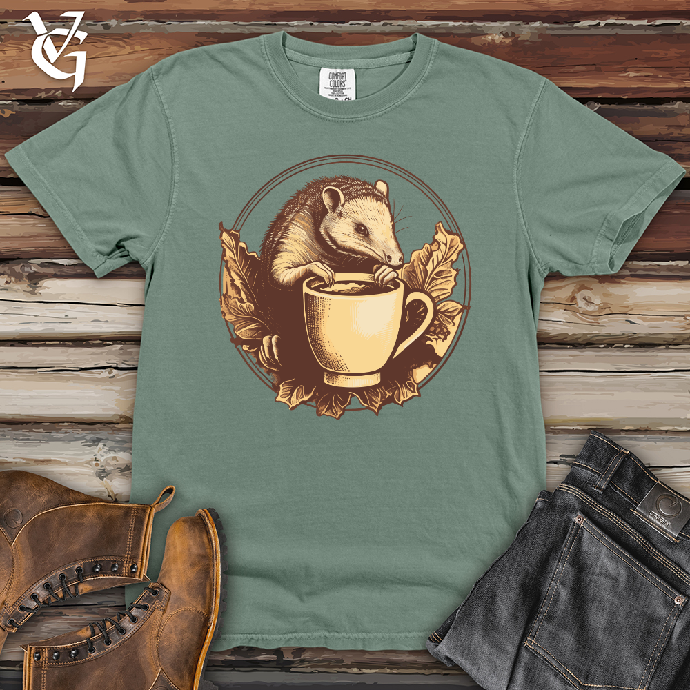 Viking Goods Armadillo Coffee Break Moment Heavy Cotton Comfort Colors Tee Bay / L