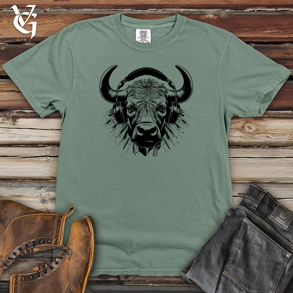 Viking Goods Buffalo Headphone Beats Heavy Cotton Comfort Colors Tee Bay / L