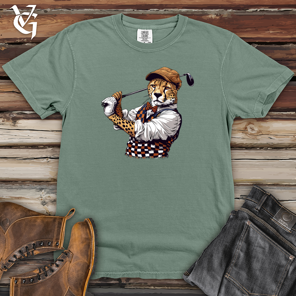Viking Goods Cheetah Golf Swagger Heavy Cotton Comfort Colors Tee Bay / L