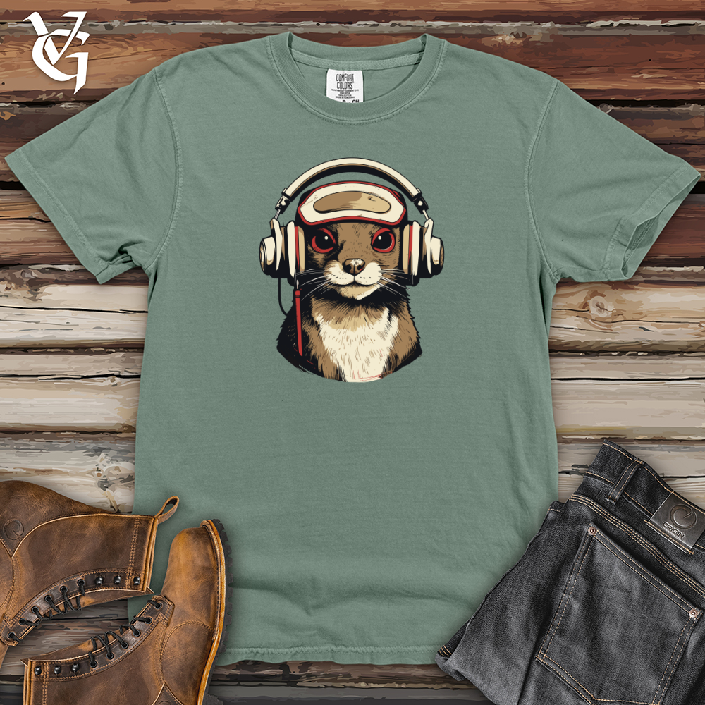 Viking Goods Classic Beats Mongoose Headphone Style Heavy Cotton Comfort Colors Tee Bay / L