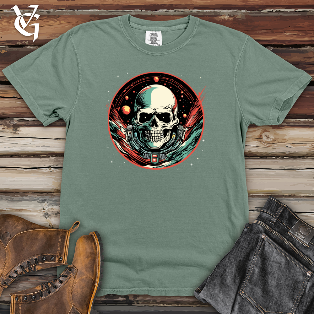 Viking Goods Cosmic Captain Skull Heavy Cotton Comfort Colors Tee Bay / L