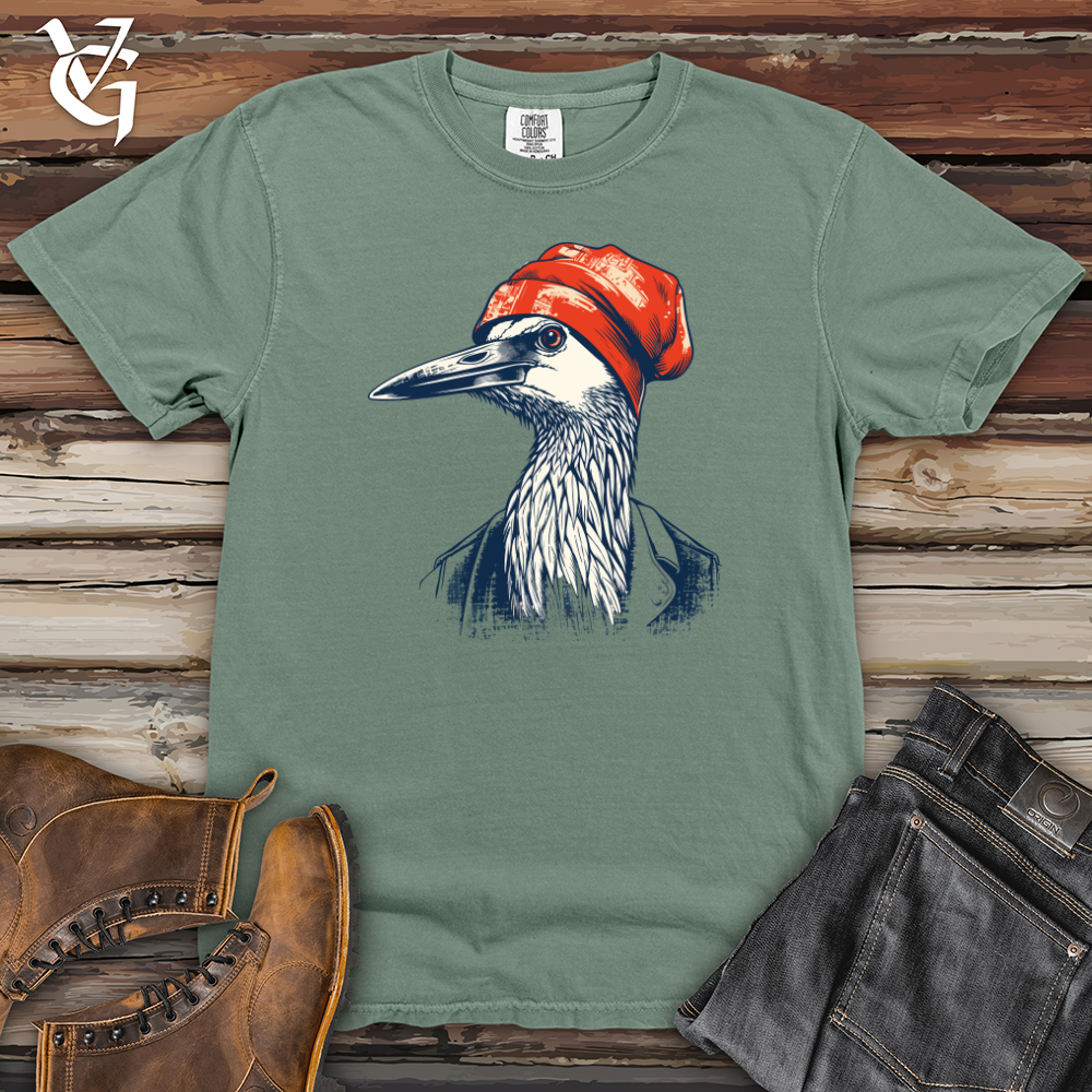 Viking Goods Crane Beanie Bliss Heavy Cotton Comfort Colors Tee Bay / L