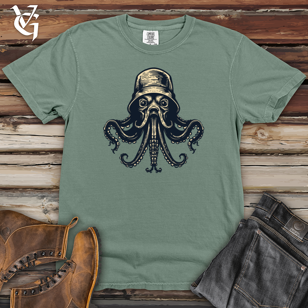 Viking Goods Dark Octopus Heavy Cotton Comfort Colors Tee Bay / L