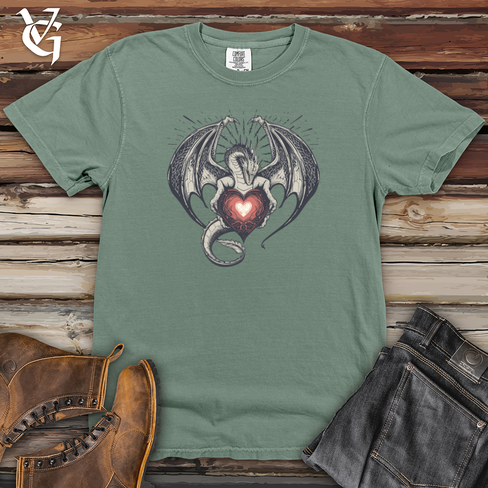 Viking Goods Dragon Heart Embrace Heavy Cotton Comfort Colors Tee Bay / L