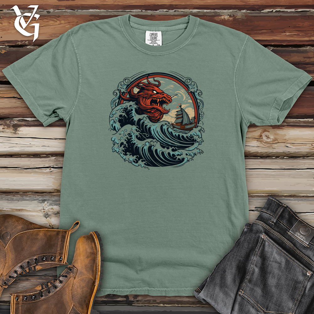 Viking Goods Dragon Sea Encounter Heavy Cotton Comfort Colors Tee Bay / L