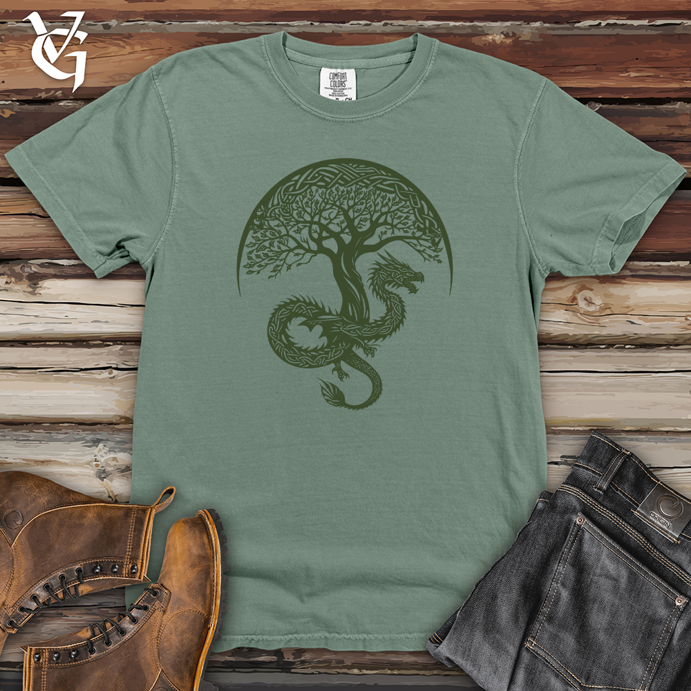 Viking Goods Dragon Tree Silhouette Heavy Cotton Comfort Colors Tee Bay / L