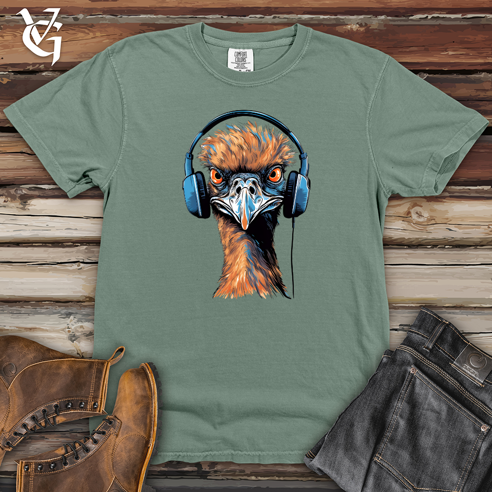 Viking Goods Emu Outback Rhythm Headphone Style Heavy Cotton Comfort Colors Tee Bay / L