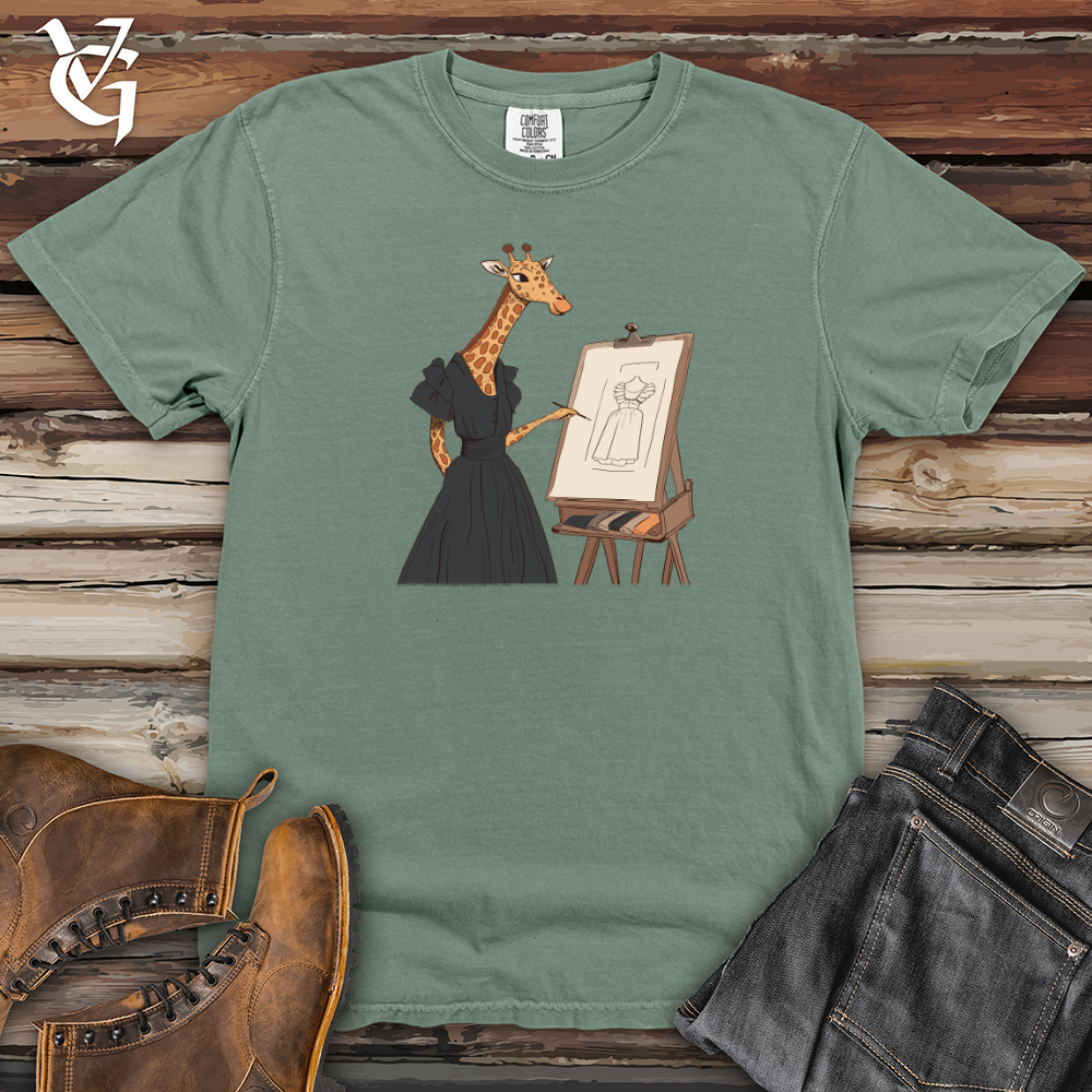 Viking Goods Giraffe Fashion Designer Heavy Cotton Comfort Colors Tee Bay / L