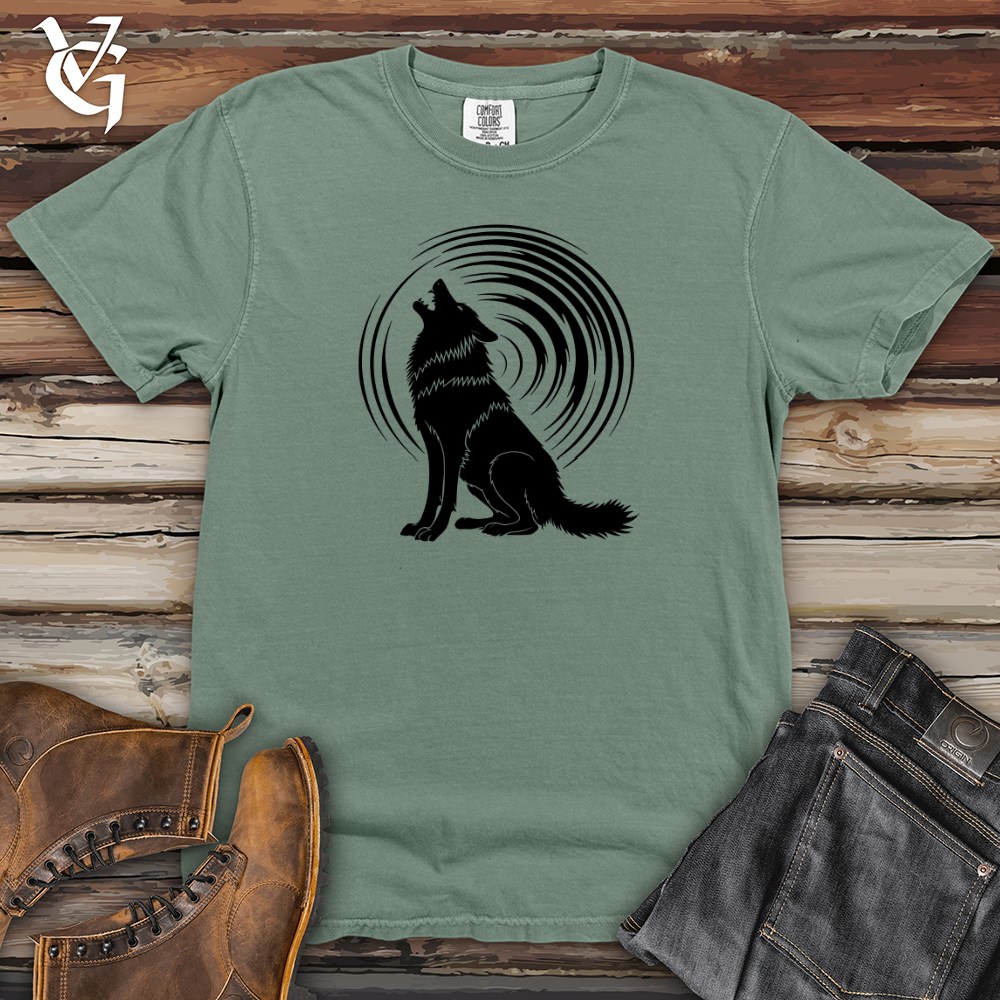 Viking Goods Howling Wolf Resonance Heavy Cotton Comfort Colors Tee Bay / L
