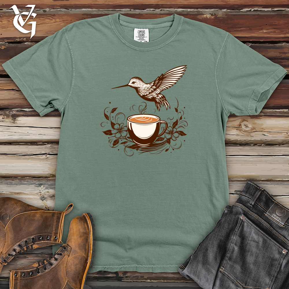 Viking Goods Hummingbird Coffee Crisp Heavy Cotton Comfort Colors Tee Bay / L
