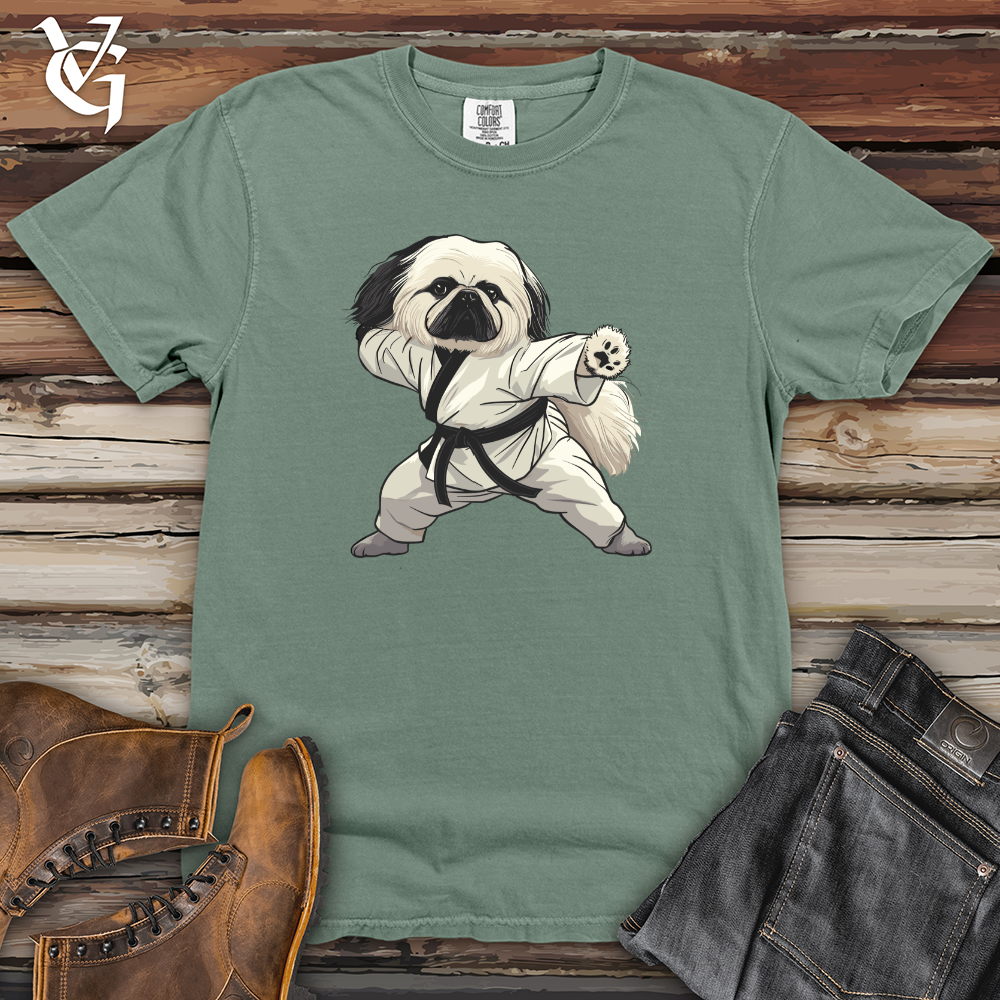 Viking Goods Karate Pekingese Power Heavy Cotton Comfort Colors Tee Bay / L