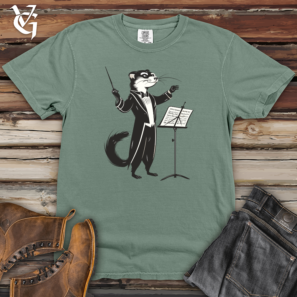 Viking Goods Maestro Weasel Conductor Heavy Cotton Comfort Colors Tee Bay / L