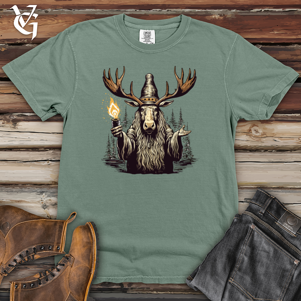 Viking Goods Moose Wizard Enigma Heavy Cotton Comfort Colors Tee Bay / L