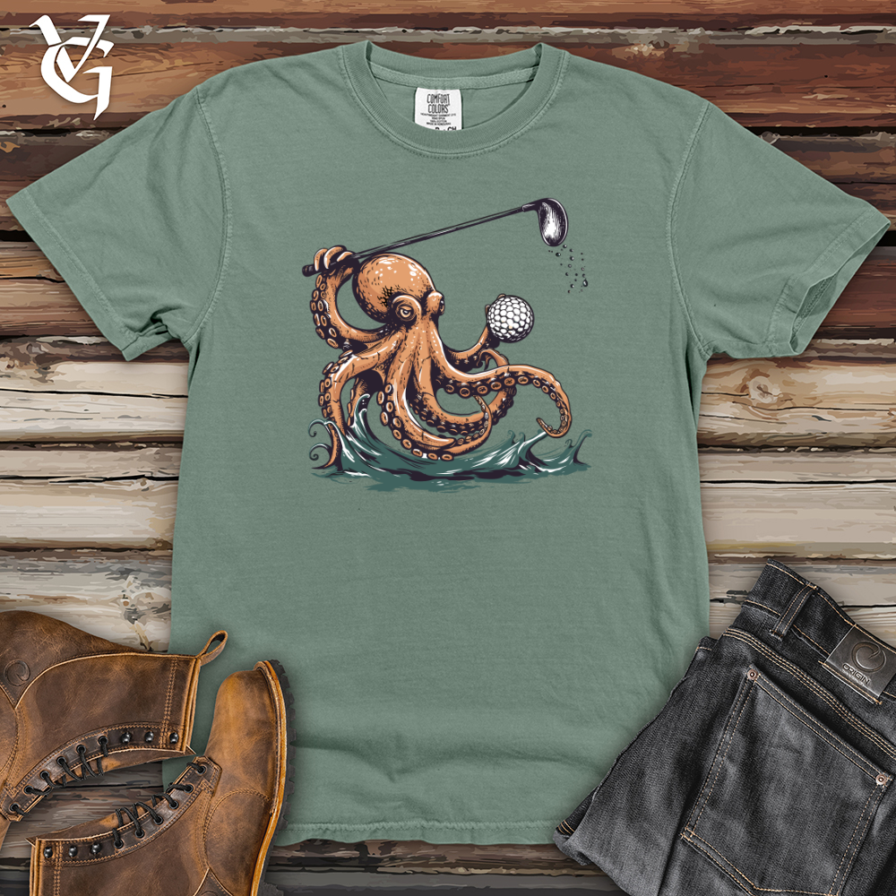 Viking Goods Octopus Golf Swing Heavy Cotton Comfort Colors Tee Bay / L