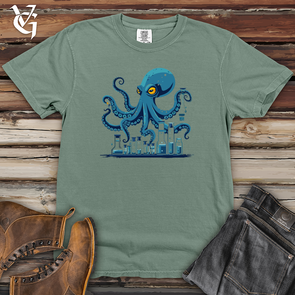 Viking Goods Octopus Lab Experiment Heavy Cotton Comfort Colors Tee Bay / L