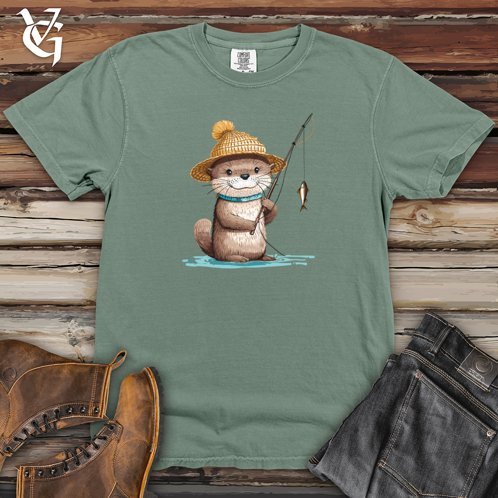 Viking Goods Otter Angler Joy Heavy Cotton Comfort Colors Tee Bay / L