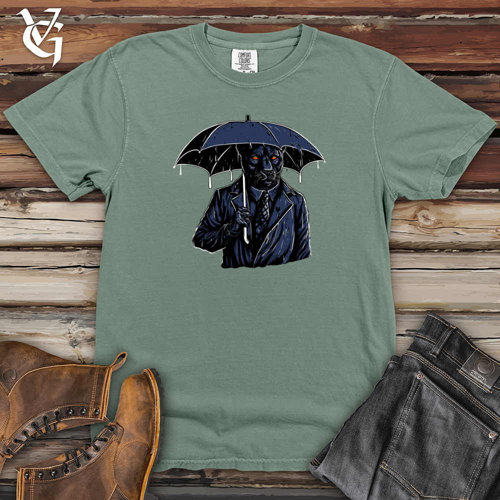 Viking Goods Panther Jungle Drizzle Umbrella Odyssey Heavy Cotton Comfort Colors Tee Bay / L
