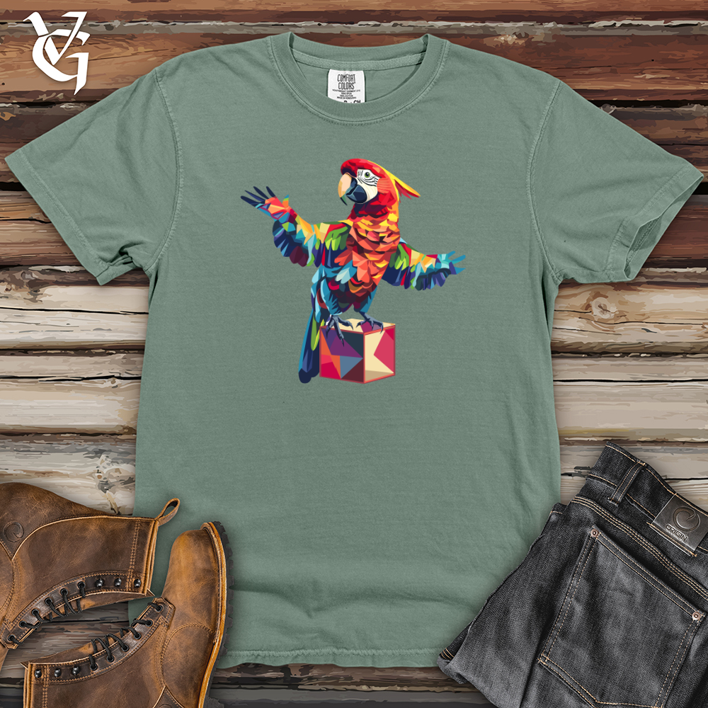Viking Goods Parrot Geometric Dance Heavy Cotton Comfort Colors Tee Bay / L