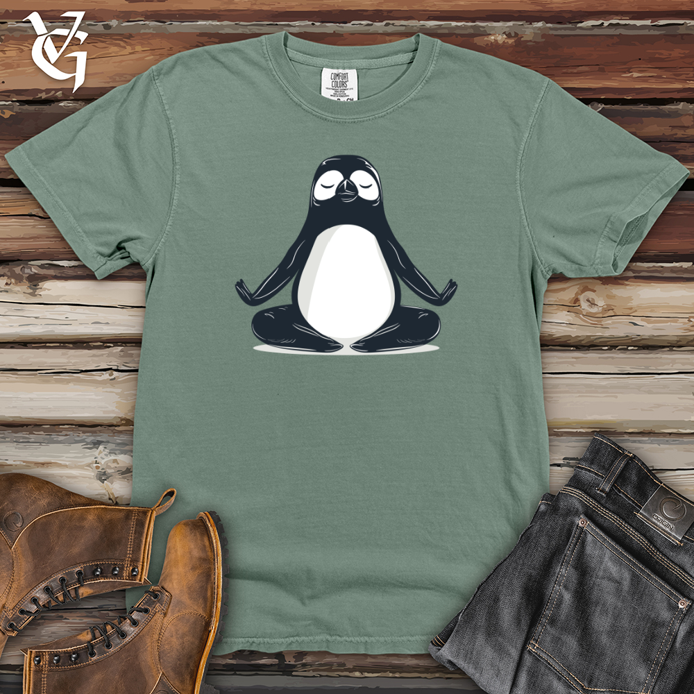 Viking Goods Penguin Zen Pose Heavy Cotton Comfort Colors Tee Bay / L