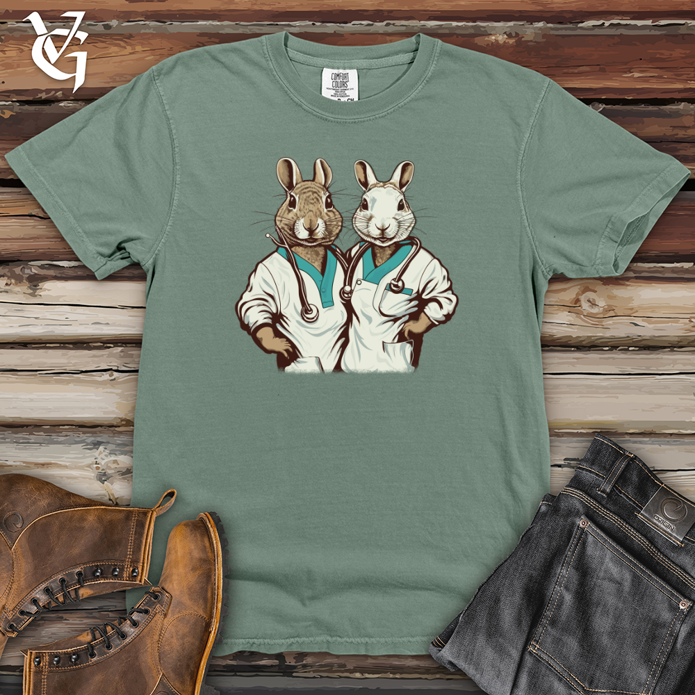 Viking Goods Rabbits Healthcare Team Heavy Cotton Comfort Colors Tee Bay / L