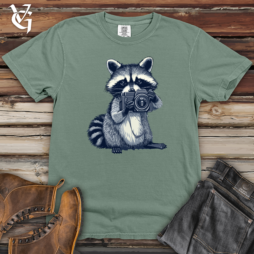 Viking Goods Raccoon Photographer Snapshot Heavy Cotton Comfort Colors Tee Bay / L