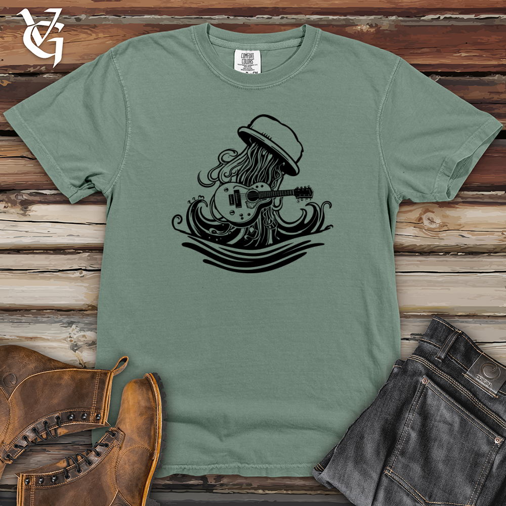 Viking Goods Retro Guitar Jelly Heavy Cotton Comfort Colors Tee Bay / L