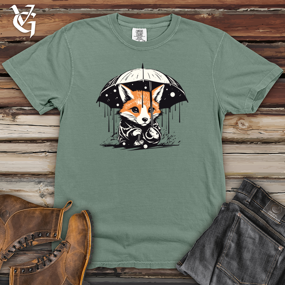 Viking Goods Retro Rainy Fox Heavy Cotton Comfort Colors Tee Bay / L