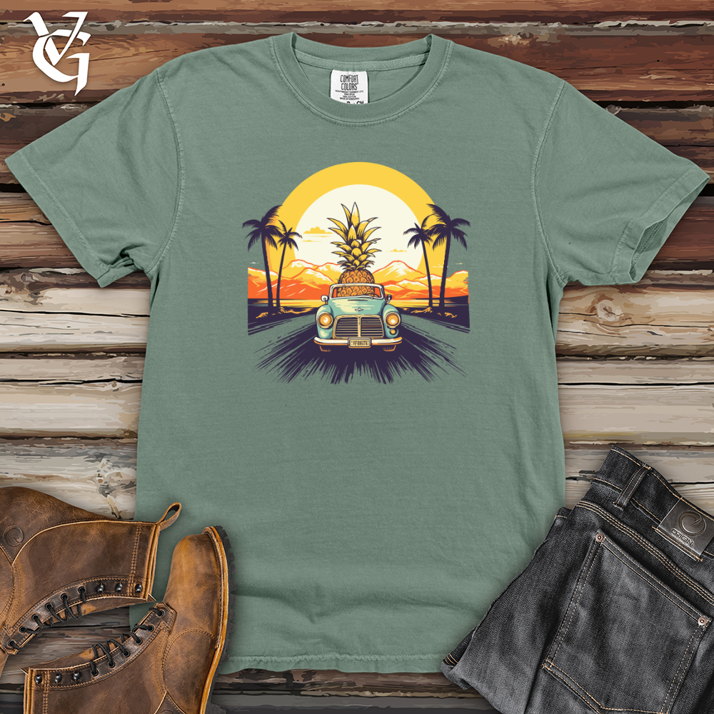 Viking Goods Retro Roadtrip Pineapple Heavy Cotton Comfort Colors Tee Bay / L