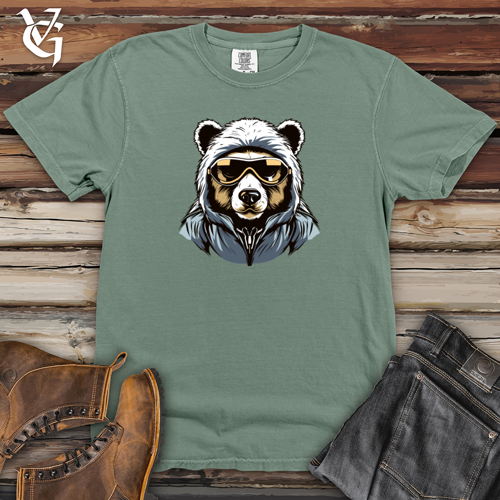 Viking Goods Retro Ski Mask Bear Heavy Cotton Comfort Colors Tee Bay / L