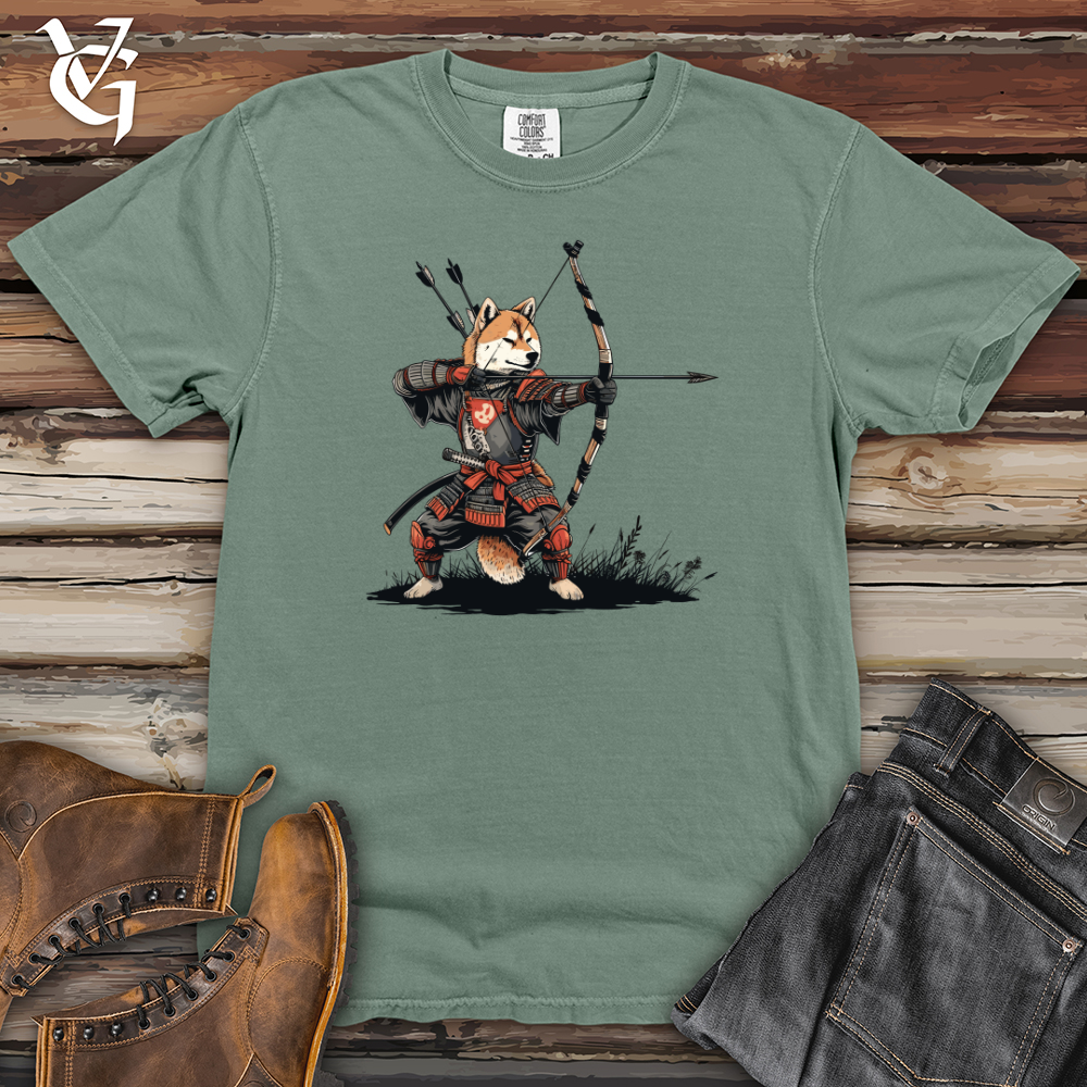 Viking Goods Shiba Inu Samurai Heavy Cotton Comfort Colors Tee Bay / L