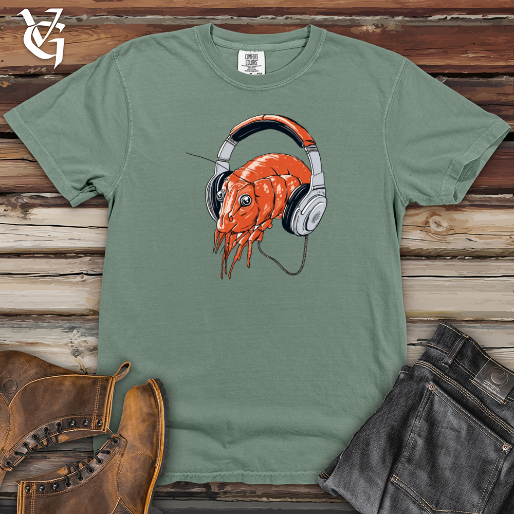 Viking Goods Shrimp Headphone Harmony Heavy Cotton Comfort Colors Tee Bay / L